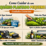Como cuidar de um aquário plantado pequeno