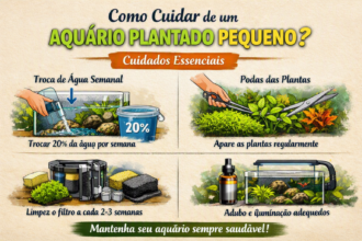 Como cuidar de um aquário plantado pequeno