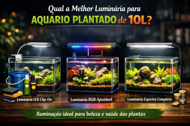 Qual a Melhor Luminária para Aquário Plantado de 10 Litros