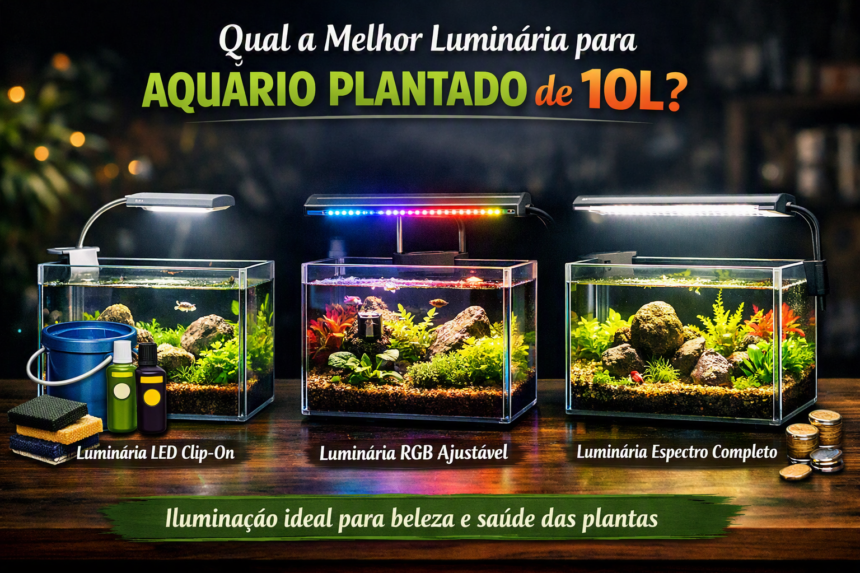 Qual a Melhor Luminária para Aquário Plantado de 10 Litros