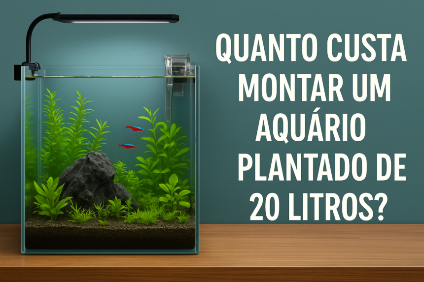 Quanto custa montar um aquário plantado de 20 litros?