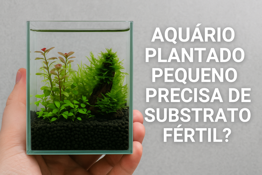Aquário plantado pequeno precisa de substrato fértil?