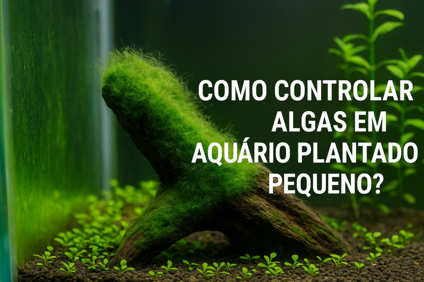 Como controlar algas em aquário plantado pequeno?